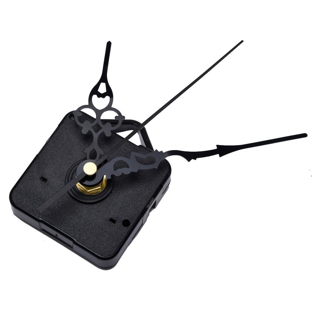 Mudder Quartz Clock Movement Mechanism DIY Repair Parts Kit, Black