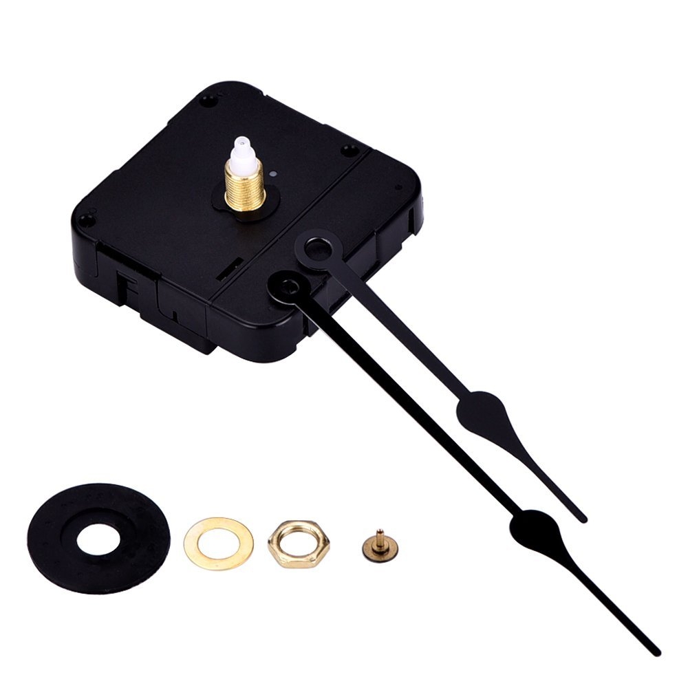 Mudder Black 2 Hands DIY Quartz Clock Movement Mechanism Replace Parts