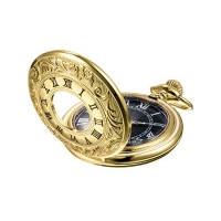 Mudder Vintage Roman Numerals Scale Quartz Pocket Watch with Chain