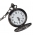 Mudder Classic Smooth Vintage Black Steel Mens Pocket Watch