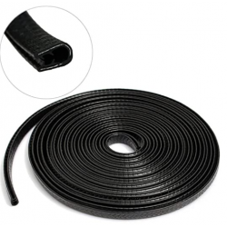 Black U-Shape rubber Edge Protector Trim Strip