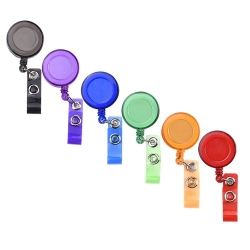 6 Pieces Retractable Belt Clips Retractable ID Holders