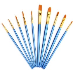 Mudder 10 Pieces Artist Paint Brushes Set Art Painting Supplies for Acrylic and Oil Painting