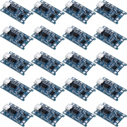 20 Pieces Charging Module Battery Charging Board with Battery Protection 18650 BMS 5V Micro USB 1A 186 50 Charge Module