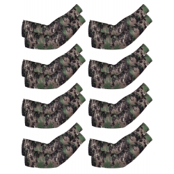 Mudder 8 Pairs Unisex UV Protection Arm Cooling Sleeves Ice Silk Arm Cover (Camouflage)
