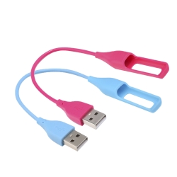 Mudder 2 Pack Replacement USB Charger Cable for Fitbit Flex Band Wireless Activity Bracelet - 0.59 Feet (Red and Blue)