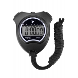 Leap Digital Sport Stopwatch Timer with Large LCD Display, Black